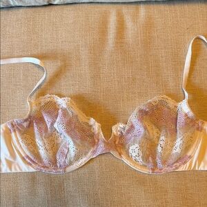 Skarlett Blue Lace Underwire Bra - Cream and Lavender